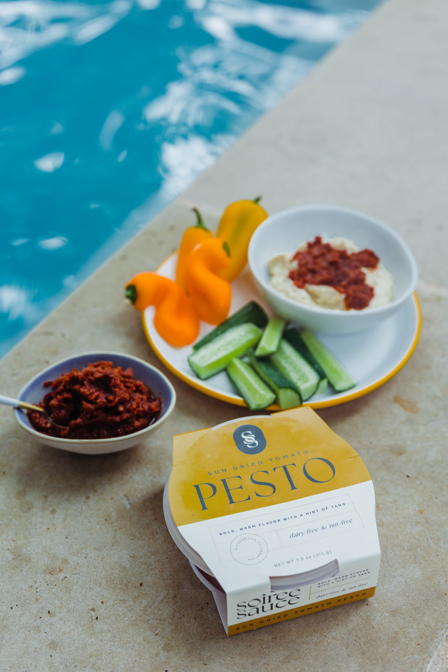 Sun Dried Tomato Pesto Hummus